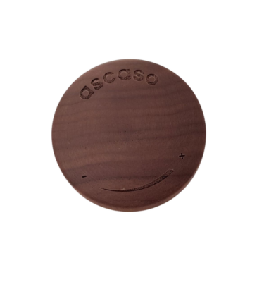 Stoom Draaiknop Ascaso Walnoot Hout PM258