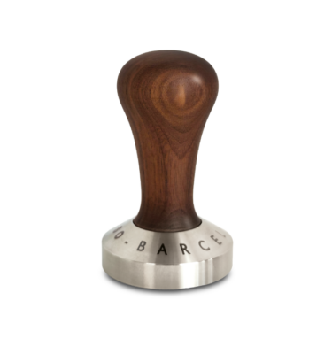Tamper Ascaso Barcelona RVS en bruin hout 58mm