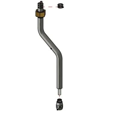 Stoompijp RVS dubbelwandig Quick Mill Evo70