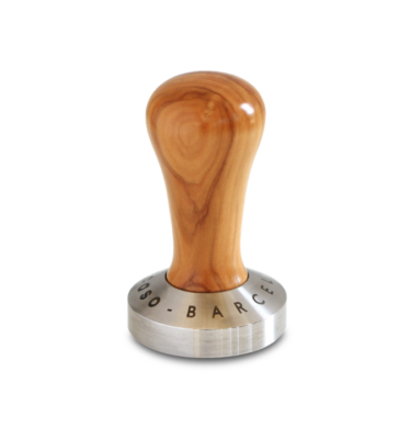 Tamper Ascaso Barcelona RVS en olijfhout 58mm